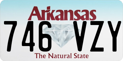 AR license plate 746VZY