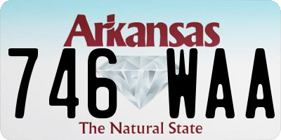 AR license plate 746WAA
