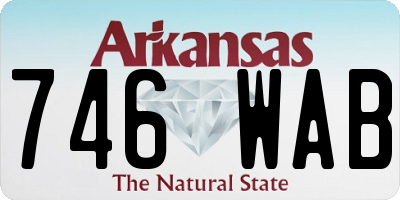 AR license plate 746WAB