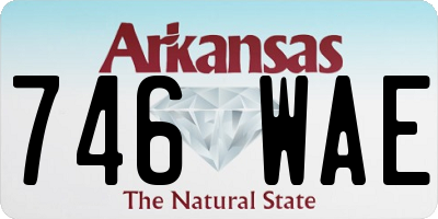 AR license plate 746WAE