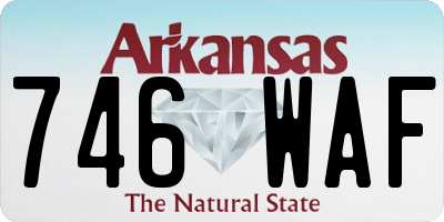 AR license plate 746WAF