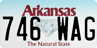 AR license plate 746WAG