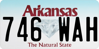 AR license plate 746WAH