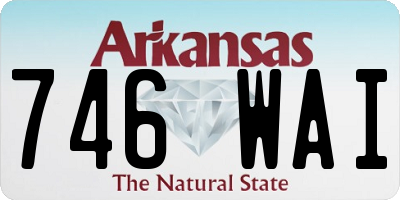 AR license plate 746WAI