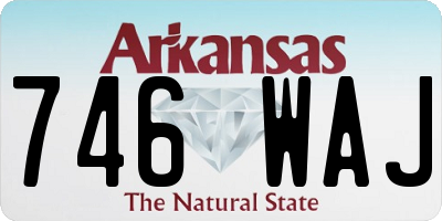 AR license plate 746WAJ