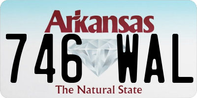 AR license plate 746WAL