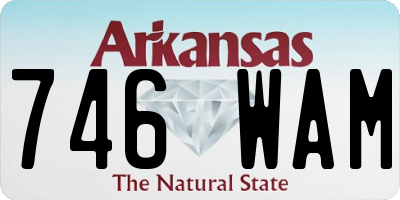 AR license plate 746WAM