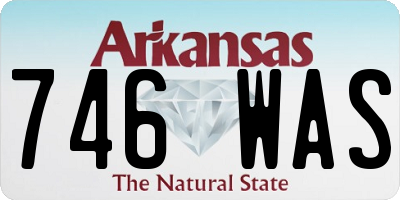AR license plate 746WAS