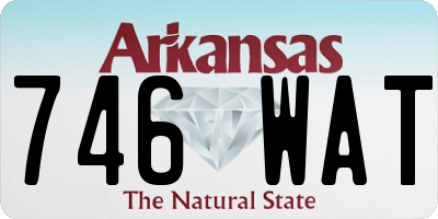 AR license plate 746WAT