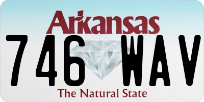 AR license plate 746WAV