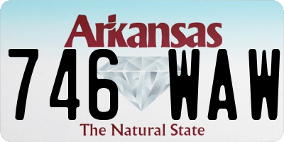 AR license plate 746WAW