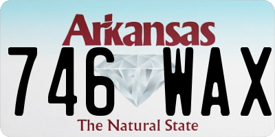 AR license plate 746WAX