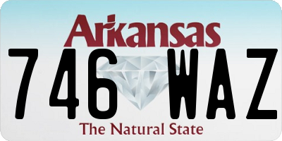 AR license plate 746WAZ