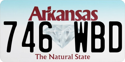 AR license plate 746WBD