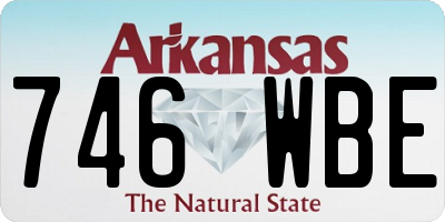 AR license plate 746WBE