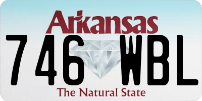 AR license plate 746WBL