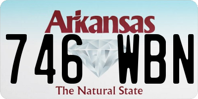 AR license plate 746WBN