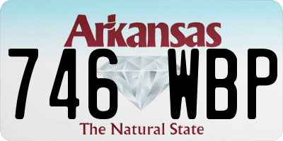 AR license plate 746WBP