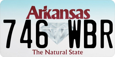 AR license plate 746WBR