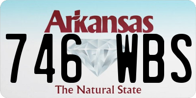 AR license plate 746WBS