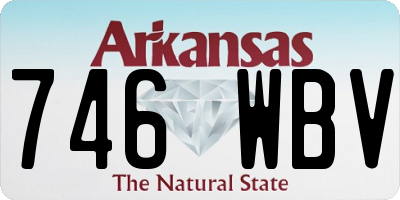 AR license plate 746WBV