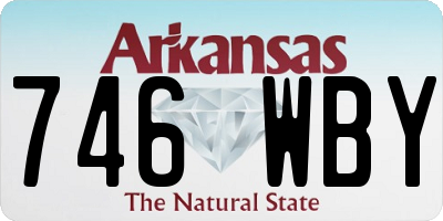 AR license plate 746WBY