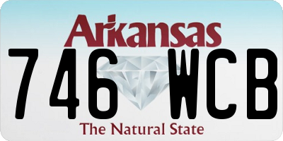 AR license plate 746WCB