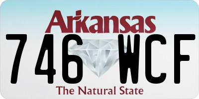 AR license plate 746WCF