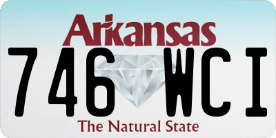 AR license plate 746WCI