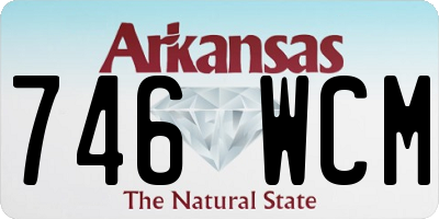 AR license plate 746WCM