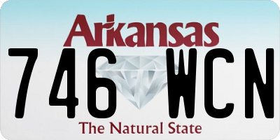 AR license plate 746WCN