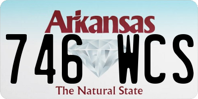 AR license plate 746WCS