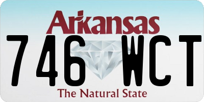 AR license plate 746WCT