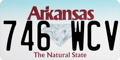 AR license plate 746WCV
