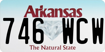 AR license plate 746WCW