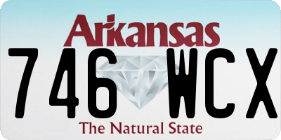 AR license plate 746WCX