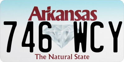 AR license plate 746WCY