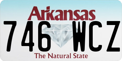 AR license plate 746WCZ