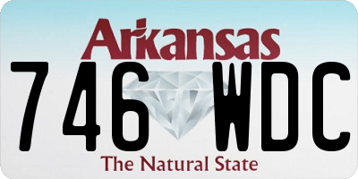 AR license plate 746WDC