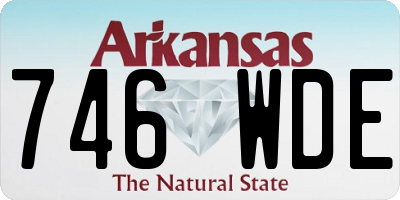 AR license plate 746WDE