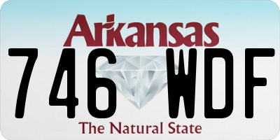 AR license plate 746WDF