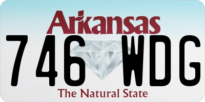 AR license plate 746WDG