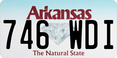 AR license plate 746WDI