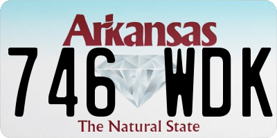 AR license plate 746WDK