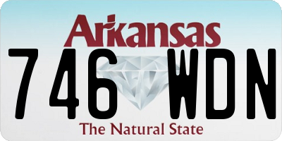 AR license plate 746WDN