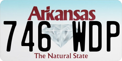 AR license plate 746WDP