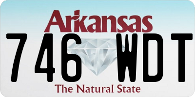 AR license plate 746WDT
