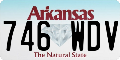 AR license plate 746WDV