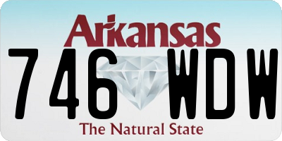 AR license plate 746WDW