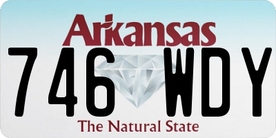 AR license plate 746WDY